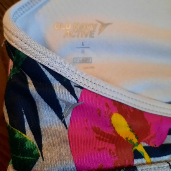 Old Navy Active Go-Dry Sports Bra, Size Large, Floral - Picture 4 of 6